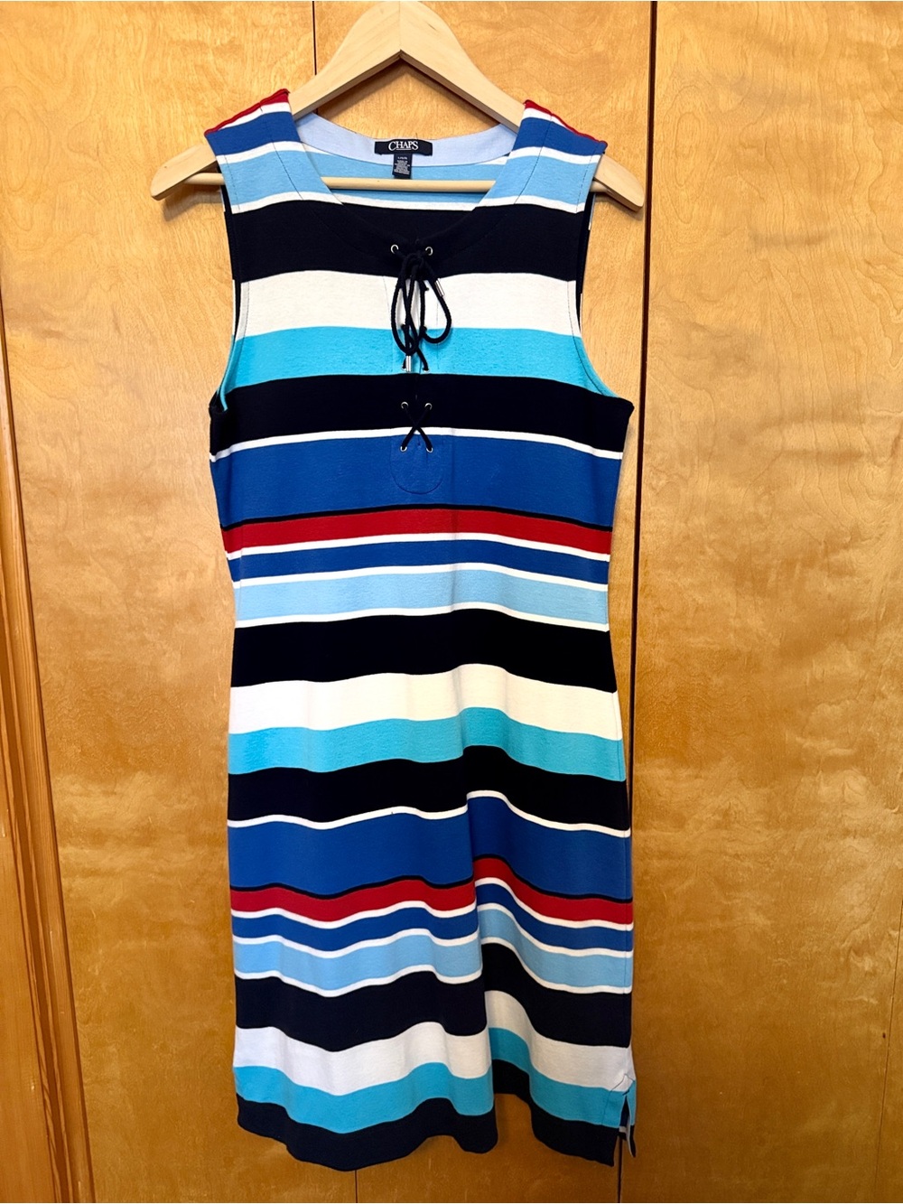 Women’s Sleeveless Striped Dress Size large